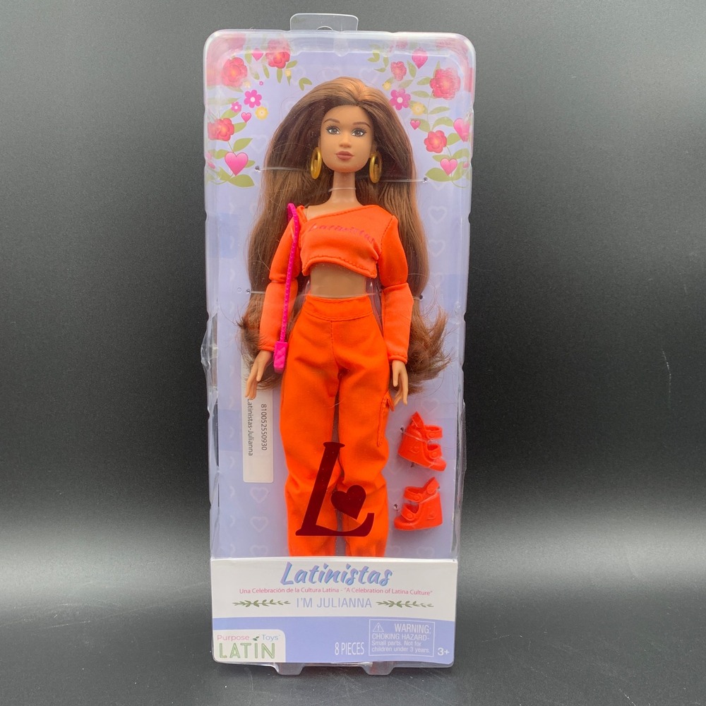 Latinistas I'm Julianna Fashion Doll Orange Outfit Purpose Toys 11.5 inch